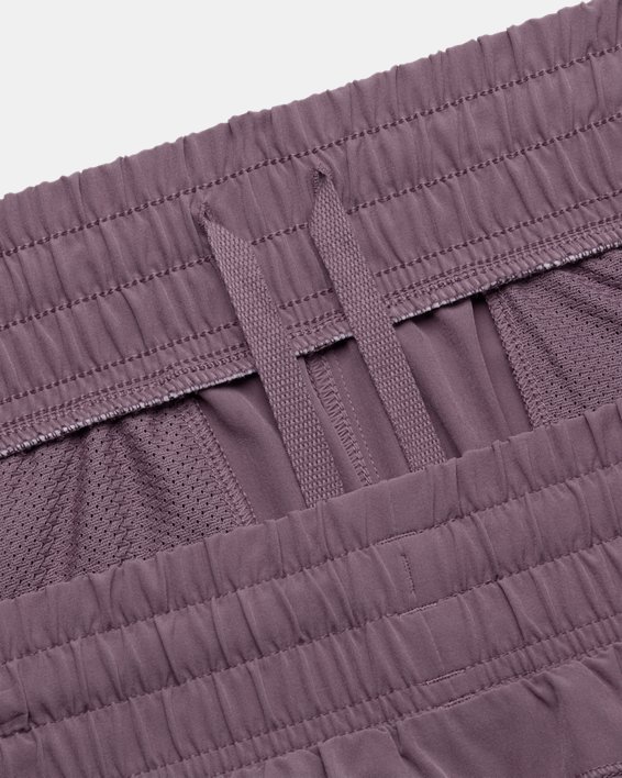 Pantalón corto tejido de 13 cm UA Flex para mujer, Purple, pdpMainDesktop image number 4
